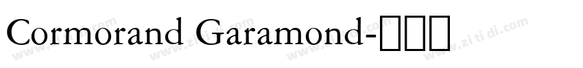 Cormorand Garamond字体转换